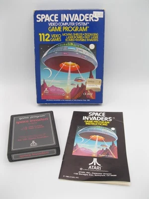 Atari 2600 Space Invaders 1980 Blue Box CIB Complete Vintage CX2632 TESTED - Image 1 of 4