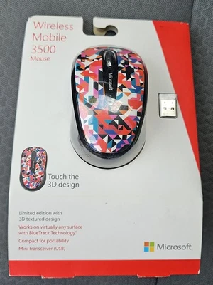 Microsoft USB Wireless Mobile 3500 Limited Edition 3D Mouse - BRAND NEW & SEALED - Image 1 of 2
