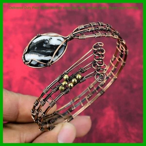 Venta de Navidad Cobre Blanco Búfalo Turquesa Piedras Preciosas Cumpleaños Brazalete Joyería - Imagen 1 de 6