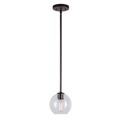 Forte Lighting 2619-01-32 Signature Mini Pendant Antique Bronze - Image 1 of 4