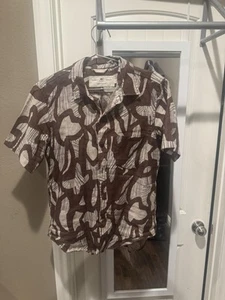 Brand New Rogue Territory Oxford Shirt Brown Shape - Picture 1 of 1