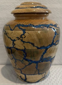 Handcrafted Wooden Urn for Human/ Pet Adult Kids Ashes Medium Decorative Urn - Picture 1 of 11