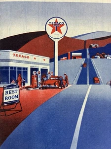 1951 Texaco gas station map Arkansas Louisiana Mississippi Kentucky Tennessee - Picture 1 of 19