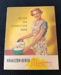 Folleto de recetas publicitarias vintage Hamilton Beach mixette cocina retro de la década de 1950, - Imagen 1 de 8