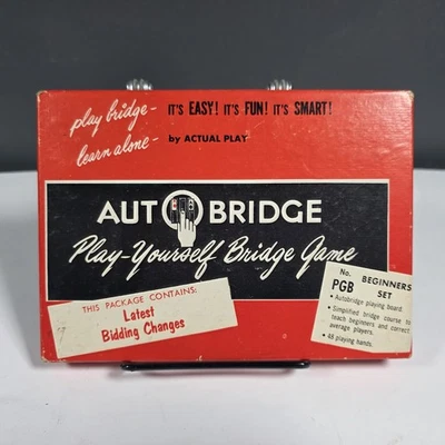 Vintage AUTOBRIDGE Play-Yourself Bridge Game PGB Beginner Set, Nice Condition - Image 1 of 4