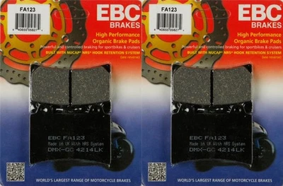 Kit de pastillas de freno delanteras EBC FA123 para Yamaha Royal Star Tour Deluxe 1300 1997-2001 Foto 1 de 4