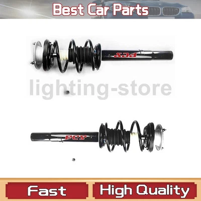 2 Front Complete Strut & Coil Springs For BMW 525i 2003 2002 2001 - Image 1 of 4