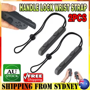 2PCS Gamepad Handle Lock Wrist Strap Lanyard For Nintendo Switch Game Joy-Con AU - Picture 1 of 12