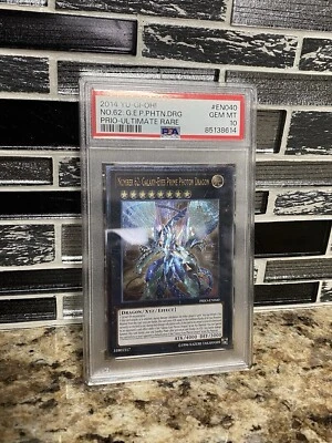 YU GI OH  2014 PRIO-EN040 NUMBER 62 GALAXY-EYES PRIME PHOTON DRAGON PSA 10 - Image 1 of 4