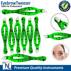 Professional Eyebrow Tweezers Slant Tip Precision Hair Tweezer for Men&Women - Picture 1 of 11