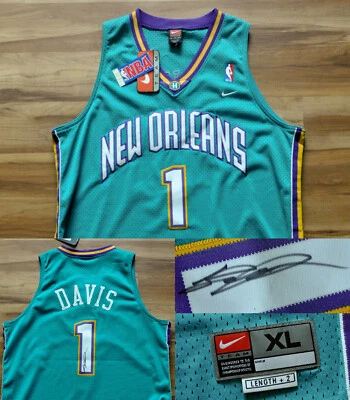 Camiseta Baron Davis New Orleans Hornets Nike Swingman azul-petróleo NBA masculina GG nova com etiquetas - Imagem 1 de 4