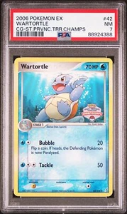 PSA 7 Near Mint - Wartortle 42/100 (State Championships) Promo Pokemon Card - Picture 1 of 2