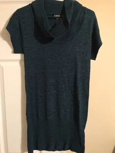 A.Byer Turtleneck Cowl Neck Sweater Short Sleeve Shirt Top - Picture 1 of 3
