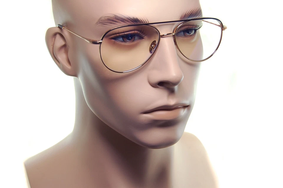 TOM FORD TITANIUM Mens Blue Block Eyeglasses FT5693 030 57mm Frame GOLD BLACK - Image 1 of 4