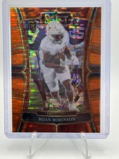2023 Panini Select DP #9 Bijan Robinson (RC) /26 (Neon Orange Pulsar)