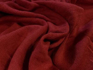 Morgan Crepe Stretch Double Jersey Fabric, Plain, Per Metre - Red - Picture 1 of 3
