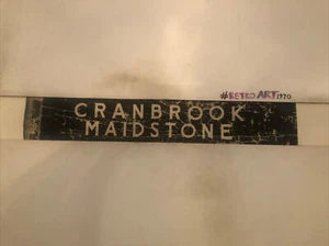 Kent 711 Bus Destination Blind 1950's 31"- Cranbrook Maidstone - Picture 1 of 12