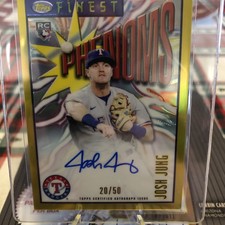 2023 Finest baseball GOLD refractor autograph 20/50 Josh Jung short print