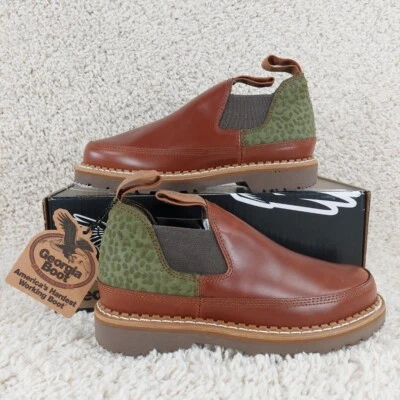 New! Georgia Boots Romeo Leather Outdoor Chelsea Boot Shoes Low Top Sz 7.5 Women - Image 1 of 4