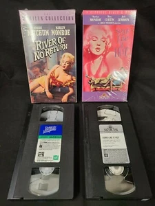 Marilyn Monroe in River of No Return & Some Like it Hot on VHS - Picture 1 of 3