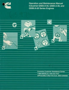 Cummins Operation Maintenance Manual  QSB 3.9-30 QSB 4.5-30 Series Engine 2005 - Bild 1 von 3