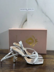 Francesco Sacco Sandalo Donna Luxury Handmade In Pelle Argento 41 - Foto 1 di 7