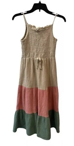 BONNIE JEAN Girl's Large Color Block Maxi Dress MSRP $58 - Picture 1 of 7