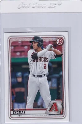 2020 BOWMAN DRAFT RC ALEK THOMAS ARIZONA DIAMONDBACKS ROOKIE PROSPECTS E4681 - Image 1 of 2