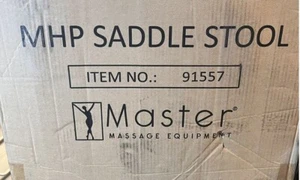 Master Massage Ergonomic Saddle Stool; Sleek Black (91557) NEW in Box - Picture 1 of 3