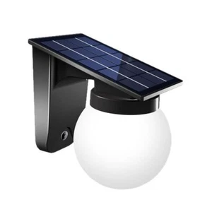 Solar Wandleuchte 400LM Verstellbare Helligkeit 3-Farben Farbwechsel Solarlampe - Bild 1 von 14