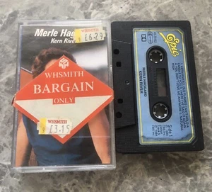 MERLE HAGGARD 'KERN RIVER' CASSETTE TAPE - 1985 EPIC LABEL - TESTED. - Picture 1 of 2