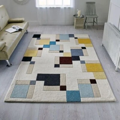 Area Rugs Wool Hand Tufted 100% Wool Traditional Modern Hand Tufted Carpet - Image 1 of 3