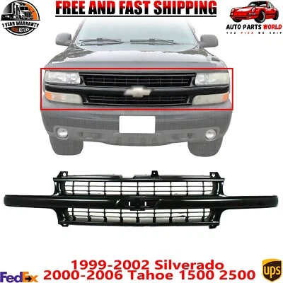 Front Grille Cross Bar Insert For 1999-2002 Silverado /2000-2006 Tahoe 1500 2500 - Image 1 of 4