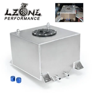 AN10 Fuel Cell 5 Gallon 20L Aluminum Fuel Tank + sensor & Internal Foam Layer - Picture 1 of 18