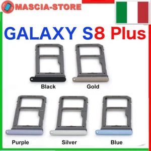 Carrello Porta SIM Slot MICRO SD SCHEDA VASSOIO SAMSUNG GALAXY S8 G955 PLUS - Foto 1 di 1