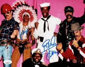 Village People Randy Jones & Felipe Rose Signed Auto 8x10 Photo #2 w/ JSA COA - Picture 1 of 2