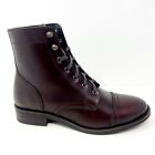 Thursday Boot Co Brown Captain Womens Leather Combat Mid Calf Boots