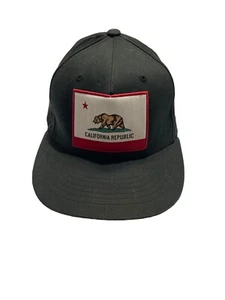 BILLABONG Nero Flex Fit California Republic Con Orso Cappello Berretto a Palla Adulto Taglia Unica - Foto 1 di 9