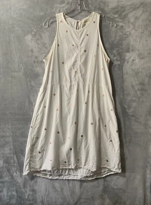Vestido para mujer Rag & Bone grande blanco a lunares cuello en V sin mangas boho defecto playero Foto 1 de 4