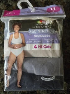 Paquete de 4 nuevos Fruit of the Loom Signature para mujer 360 elásticos sin costuras cortes altos talla 7 - Imagen 1 de 6