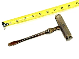Vintage 6" Halbmond T-Griff klappbarer Schraubendreher Hammer Jamestown NY USA früh - Bild 1 von 8