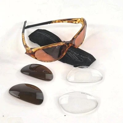 Rudy Project Graal SN 71-22-50 Made In Italy Brown Orange Frame Sport Sunglasses - Image 1 of 4