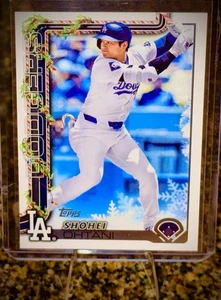 2025 Topps Holiday Shohei Ohtani Candy Cane Bat SP H200 Dodgers 🎄🍭 OG Breaks - Bild 1 von 2