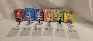 Juego de 6 adornos enchapados en plata para gato Dr Seuss Burger King en cajas - Imagen 1 de 16