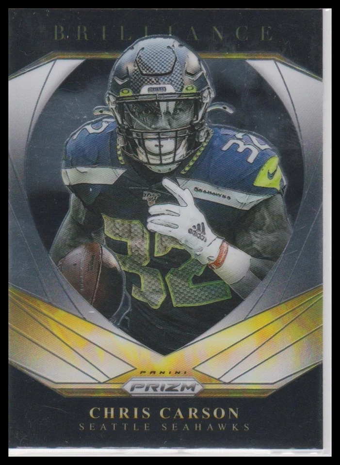2020 Panini Prizm Chris Carson Brilliance Seattle Seahawks - Image 1 of 1