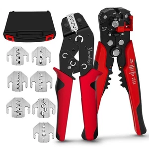 Terminal Crimping Tool and Multi-Purpose Wire Stripper Kit - Multiple jaw siz... - Picture 1 of 7