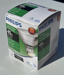 Philips EcoVantage Indoor/Outdoor PAR38 Flood 45W Replacement Bulb New - Picture 1 of 4