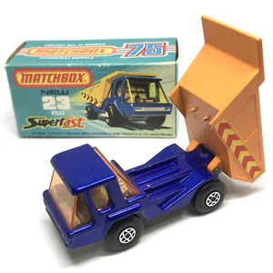 Lesney Matchbox Superfast No. 23 Atlas Truck 1975 Blue/Orange - England W/Box - Picture 1 of 21