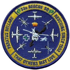 USAF 33d ESCUADRÓN DE RESCATE - PARCHE 70 ANIVERSARIO - Imagen 1 de 1