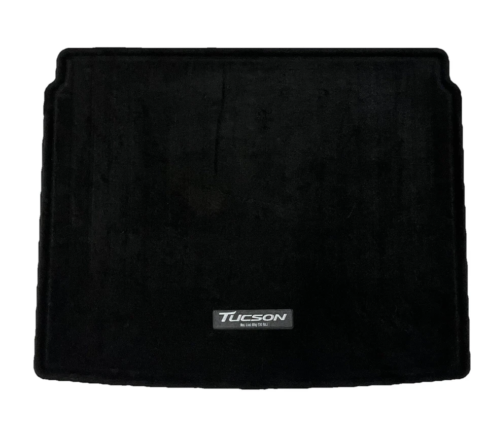 Alfombrilla de piso negra para maletero trasero Hyundai Tucson 2016-2020 OEM Foto 1 de 2